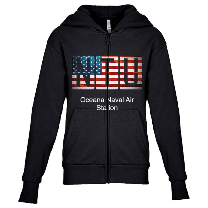 Ntu Oceana Naval Air Station Youth Zipper Hoodie by fenderbendable | Artistshot