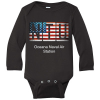 Ntu Oceana Naval Air Station Long Sleeve Baby Bodysuit | Artistshot