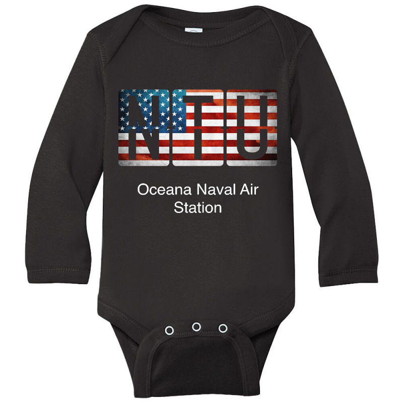 Ntu Oceana Naval Air Station Long Sleeve Baby Bodysuit by fenderbendable | Artistshot