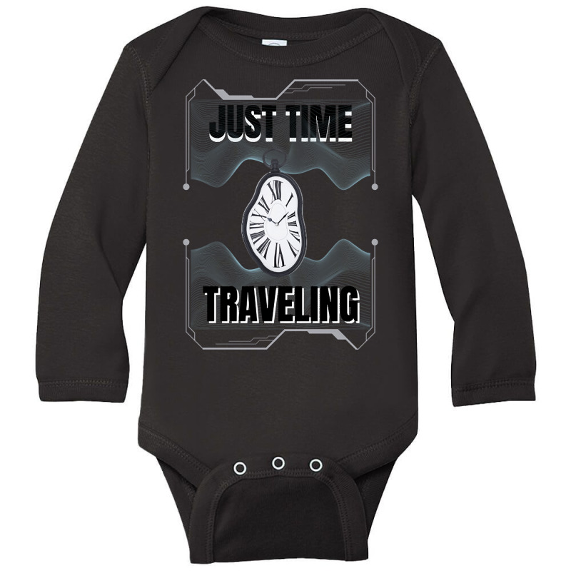 Just Time Traveling Long Sleeve Baby Bodysuit by behindcedar22 | Artistshot