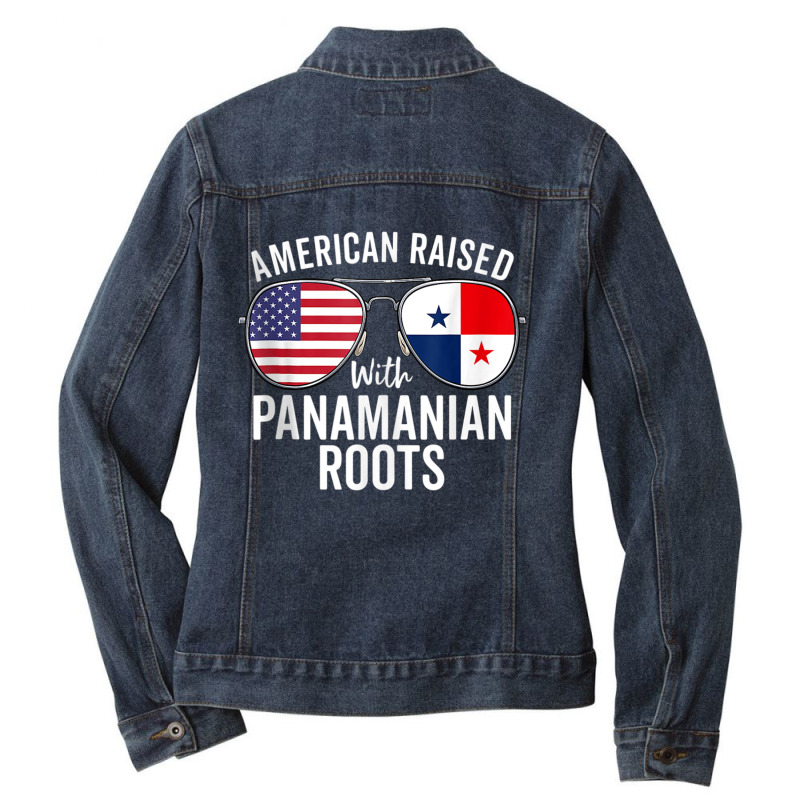 American Raised With Panamanian Roots Usa Panama Flag Tank Top Ladies Denim Jacket by cm-arts | Artistshot