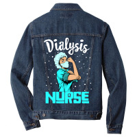 Dialysis Nurse Tee, Rosie The Riveter Nursing Gift Men Denim Jacket | Artistshot