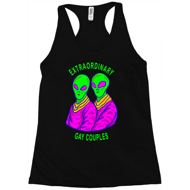 Extraordinary Gay Couples, Alien Gay, Gay Couples Goals, Novelty Alien Racerback Tank by Adcock Salmon | Artistshot