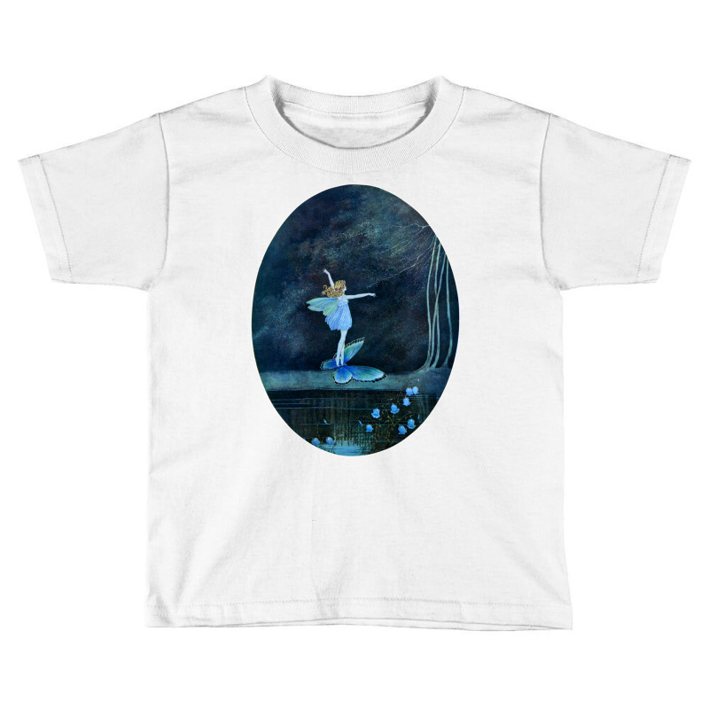 Butterfly Ride Fairyland Of Ida Rentoul Outhwaite Fantasy Long Sleeve Toddler T-shirt by cm-arts | Artistshot