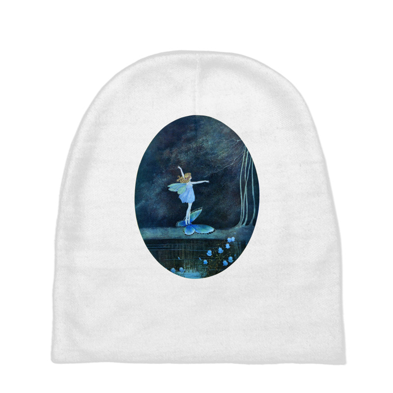 Butterfly Ride Fairyland Of Ida Rentoul Outhwaite Fantasy Long Sleeve Baby Beanies by cm-arts | Artistshot