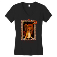 Here There Be Dragons Women's V-neck T-shirt | Artistshot