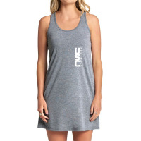 Usc Womens Vertical Block Football White V-neck Tank Dress | Artistshot