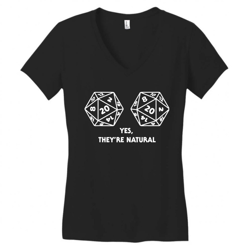 Yes They're Natural Women's V-Neck T-Shirt by Suettan | Artistshot