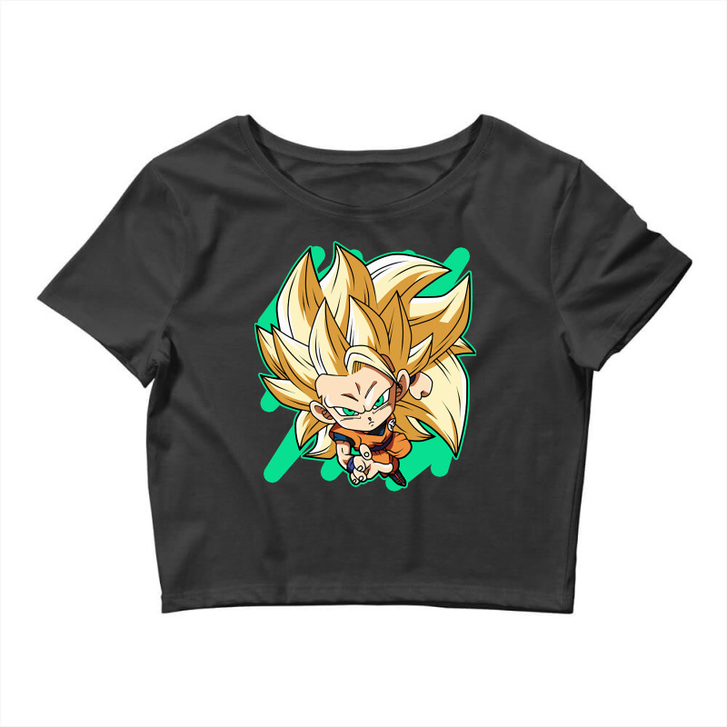 Ssj3 Crop Top by bummercaught | Artistshot