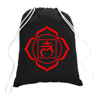 Root Chakra Symbol Red Muladhara Yogi Yoga Drawstring Bags | Artistshot