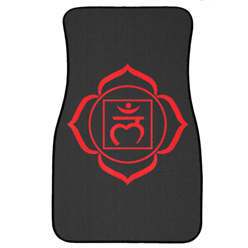 Root Chakra Symbol Red Muladhara Yogi Yoga Front Car Mat | Artistshot