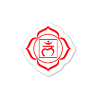 Root Chakra Symbol Red Muladhara Yogi Yoga Sticker | Artistshot