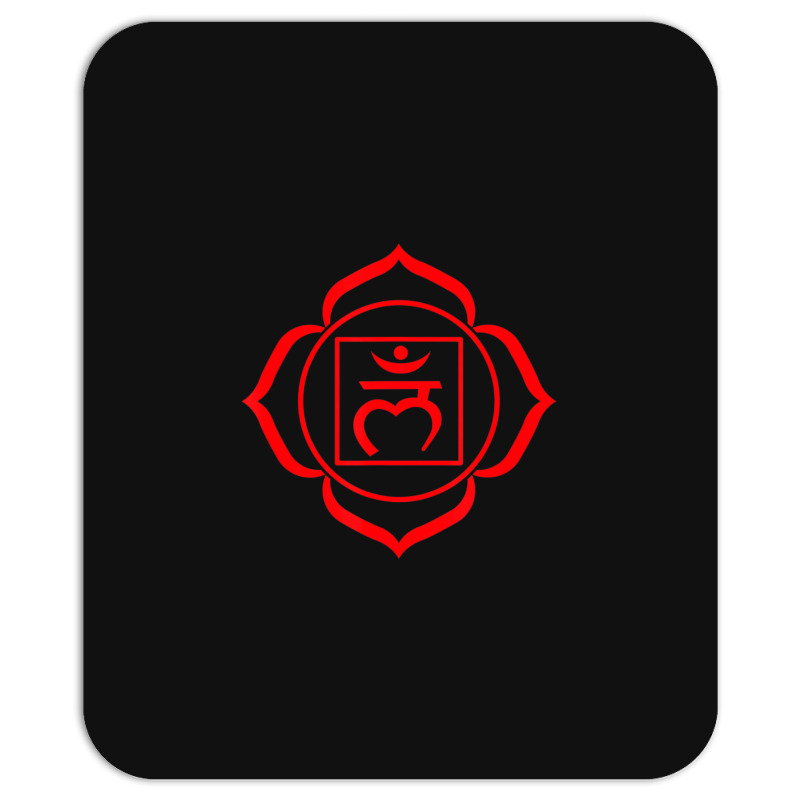 Root Chakra Symbol Red Muladhara Yogi Yoga Mousepad | Artistshot