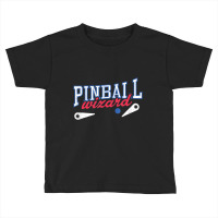 Retro Pinball Wizard Print Arcade Game Lover Toddler T-shirt | Artistshot