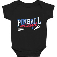 Retro Pinball Wizard Print Arcade Game Lover Baby Bodysuit | Artistshot