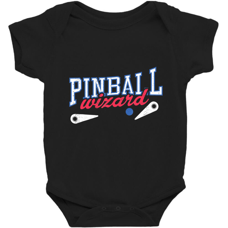 Retro Pinball Wizard Print Arcade Game Lover Baby Bodysuit | Artistshot