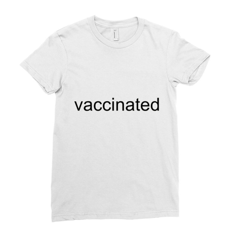 Vaccinated Ladies Fitted T-Shirt by cm-arts | Artistshot