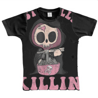 Just Chillin Killin Death Skeleton Halloween Groovy Ghost Graphic Youth T-shirt | Artistshot