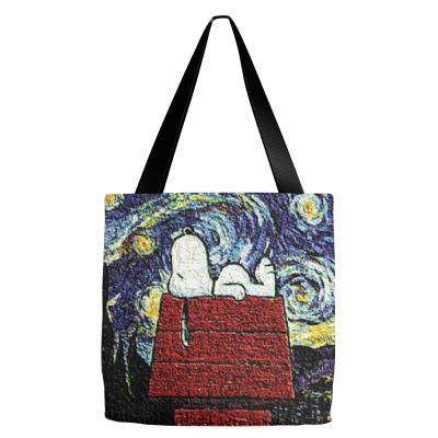 Snoopy Van Gogh Tote Bags Designed By Salmanaz