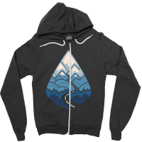 The Road Goes Ever On Winter Zipper Hoodie | Artistshot