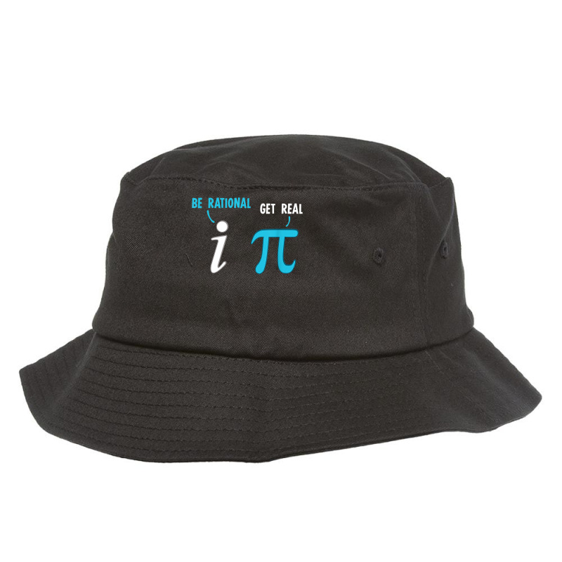 Be Rational Get Real Funny Math Joke Statistics Pun Bucket Hat by CruzChapman | Artistshot