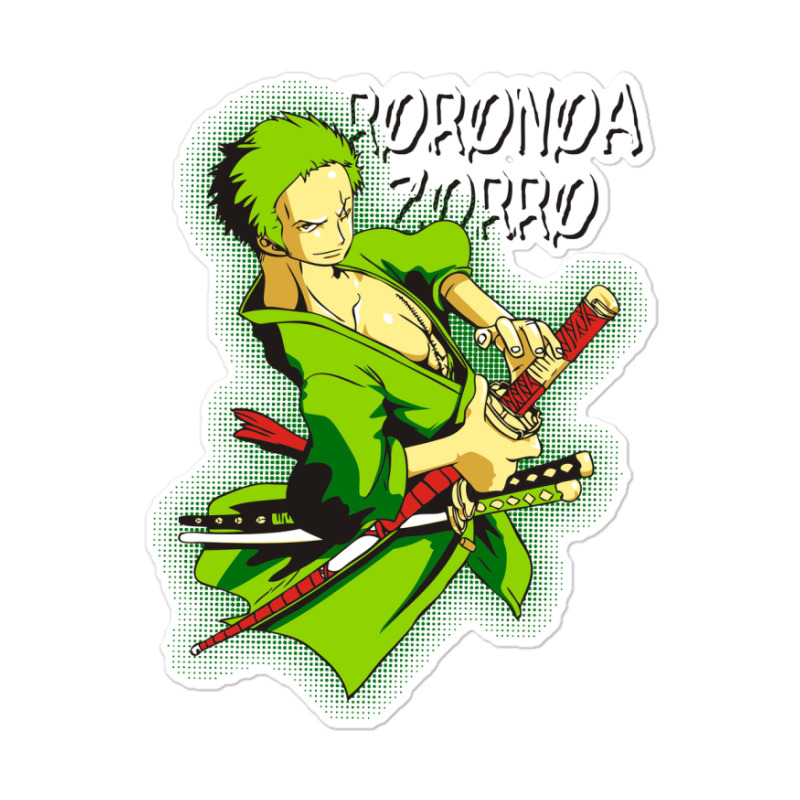 Custom Roronoa Zoro Sticker By Robotezos - Artistshot