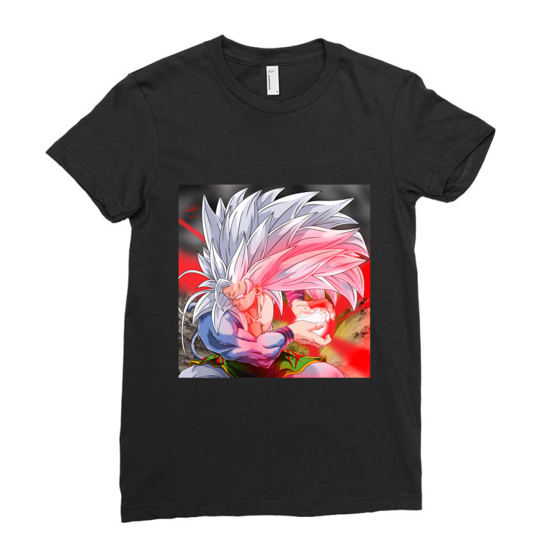 Goku Super Saiyan 5 Dragonball Af Friend Ladies Fitted T-Shirt by KenyaGaines | Artistshot