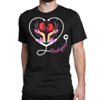 Womens Dialysis Technician Nurse   Heartbeat Kidney Dialysis Nurse T S Classic T-shirt | Artistshot