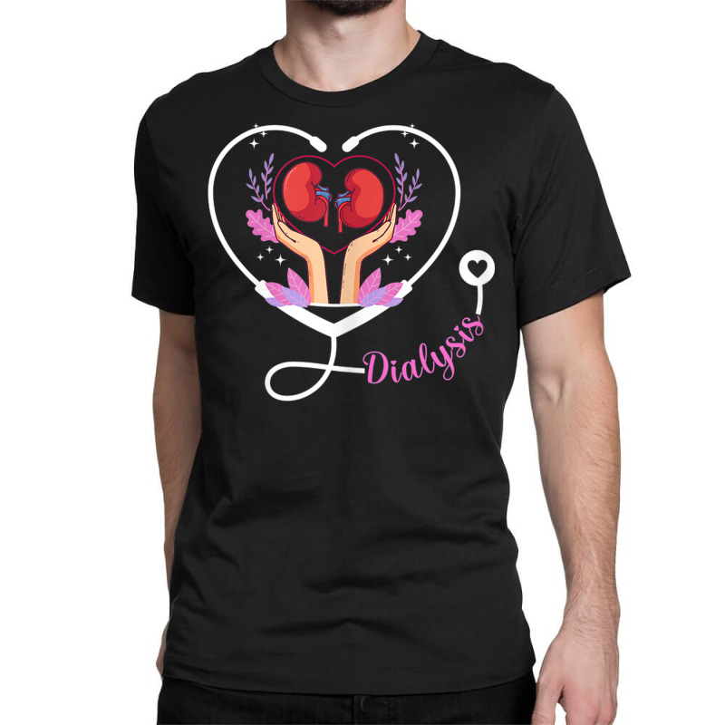 Womens Dialysis Technician Nurse   Heartbeat Kidney Dialysis Nurse T S Classic T-shirt by cm-arts | Artistshot