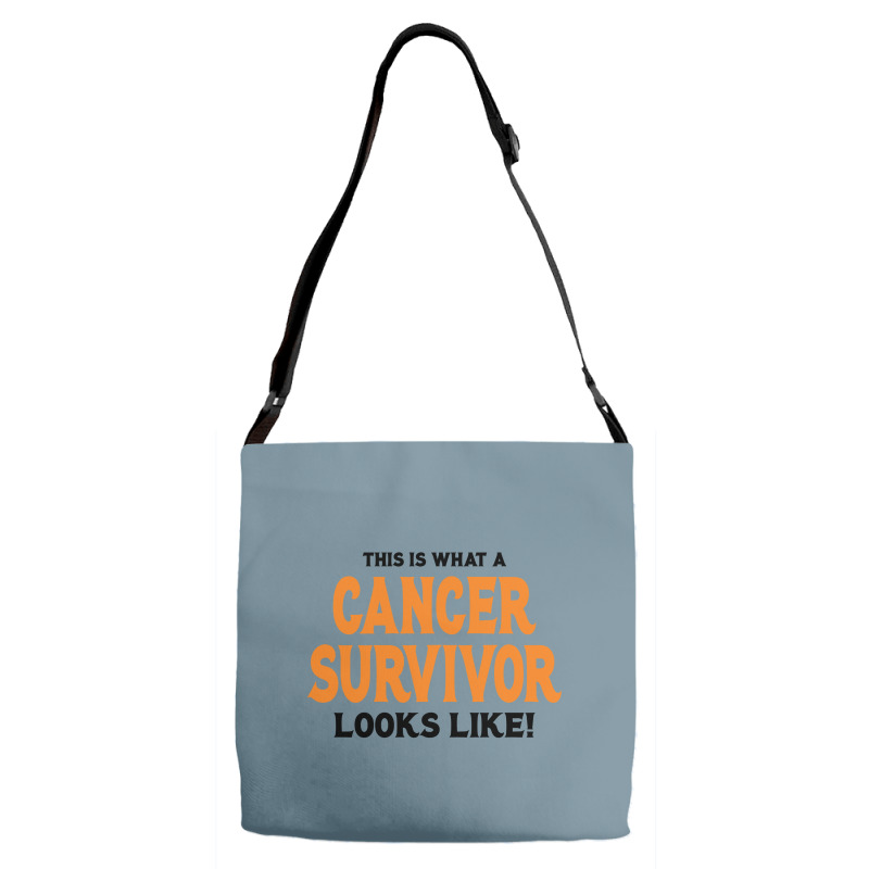 This Is What A Skin Cancer Survivor Looks Like Adjustable Strap Totes | Artistshot