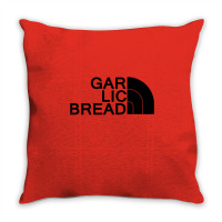 Gar Lic Bread Black Throw Pillow | Artistshot