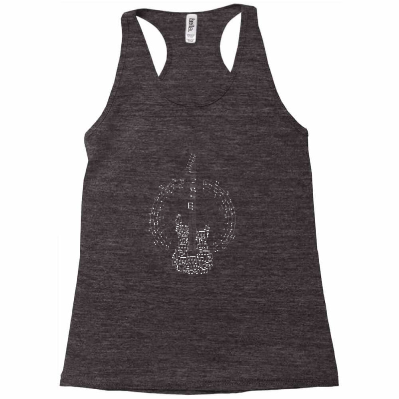 Guitar Of Musical Note Racerback Tank by nastitin | Artistshot