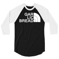 Gar Lic Bread White 3/4 Sleeve Shirt | Artistshot