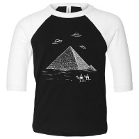 Ufo Pyramid Alien Toddler 3/4 Sleeve Tee | Artistshot