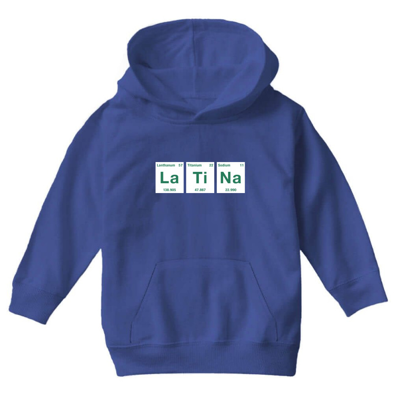 Latina Periodic Table 1 Youth Hoodie by sudarsoy | Artistshot