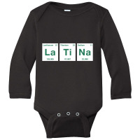 Latina Periodic Table 1 Long Sleeve Baby Bodysuit | Artistshot