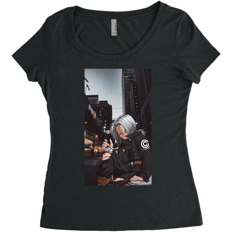 Future Trunks Women's Triblend Scoop T-shirt by KristianFreeman | Artistshot