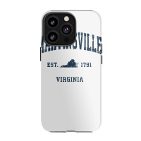 Martinsville Virginia Va Vintage Athletic Navy Sports Design Long Slee Iphone 13 Pro Case | Artistshot