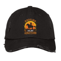 Horses Witch Halloween Funny Brooms Are For Amateurs Long Sleeve T Shi Vintage Cap | Artistshot