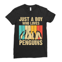 Cute Penguin Art Boys Kids Men Bird Zoologist Penguin Lovers Ladies Fitted T-shirt | Artistshot