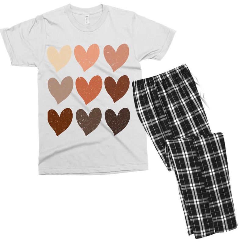 Diversity Hearts, Skin Tone Hearts Men's T-shirt Pajama Set | Artistshot