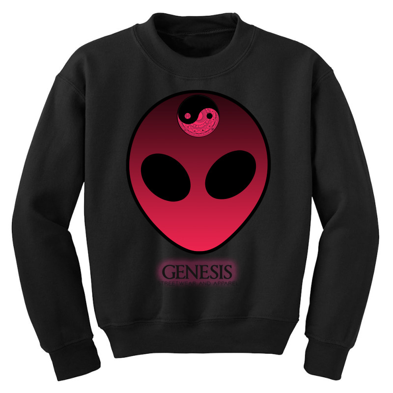 Genesis Streetwear -  Alien Red Head Youth Sweatshirt by Adcock Salmon | Artistshot