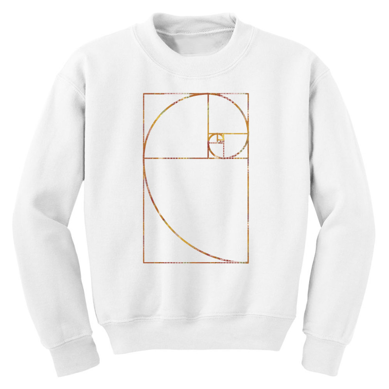 Golden Ratio Sacred Fibonacci Spiral Youth Sweatshirt | Artistshot