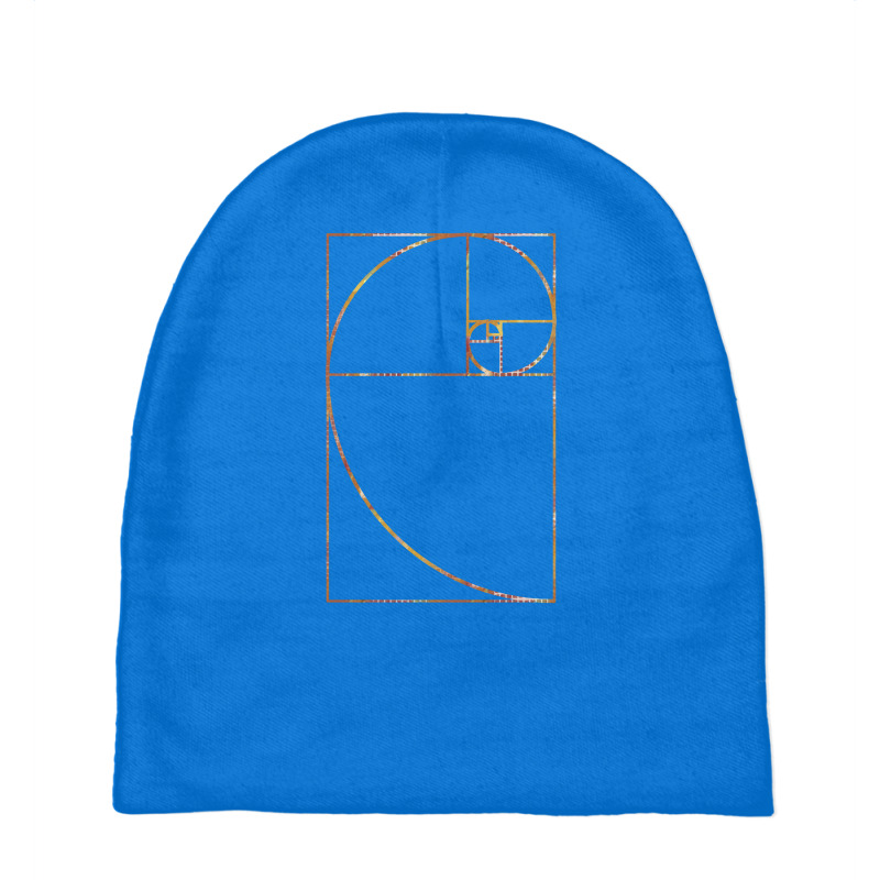 Golden Ratio Sacred Fibonacci Spiral Baby Beanies | Artistshot