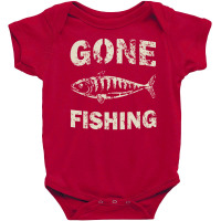 Gone Fishing Baby Bodysuit | Artistshot