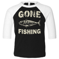 Gone Fishing Toddler 3/4 Sleeve Tee | Artistshot