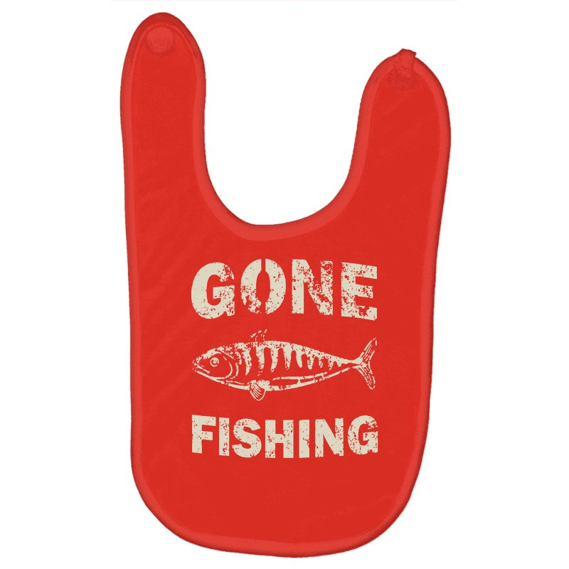 Gone Fishing Baby Bibs | Artistshot