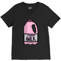 Strawberry Milk Costume Matching Halloween Costume Sweatshirt V-neck Tee | Artistshot