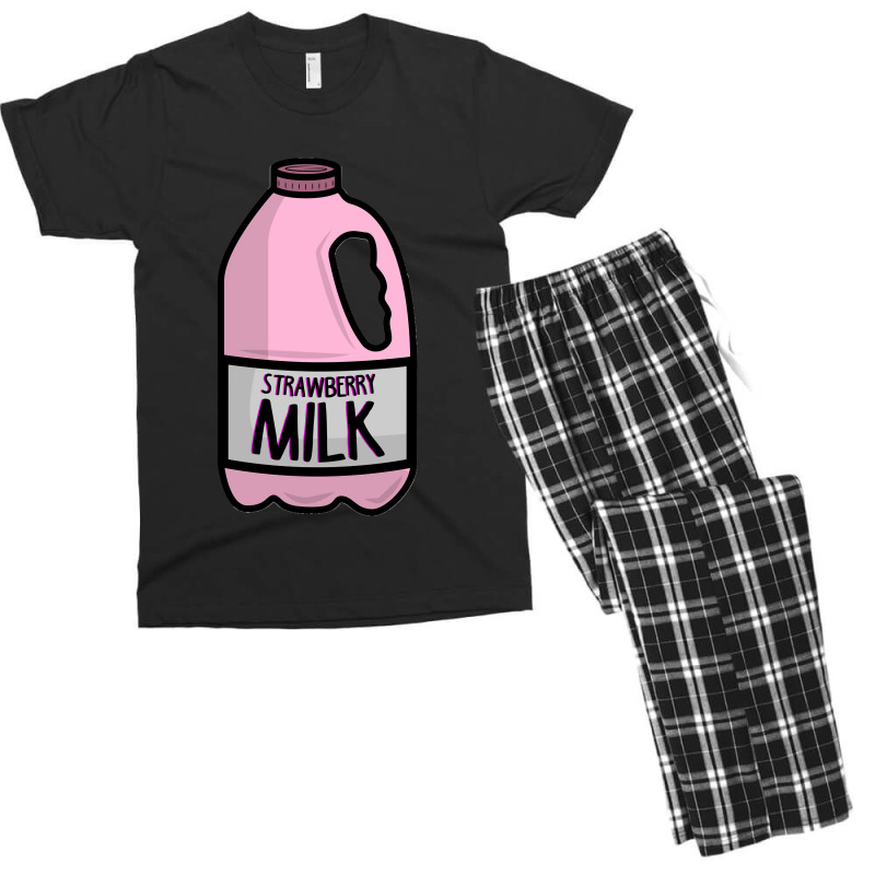 Strawberry Milk Costume Matching Halloween Costume Sweatshirt Men's T-shirt Pajama Set | Artistshot