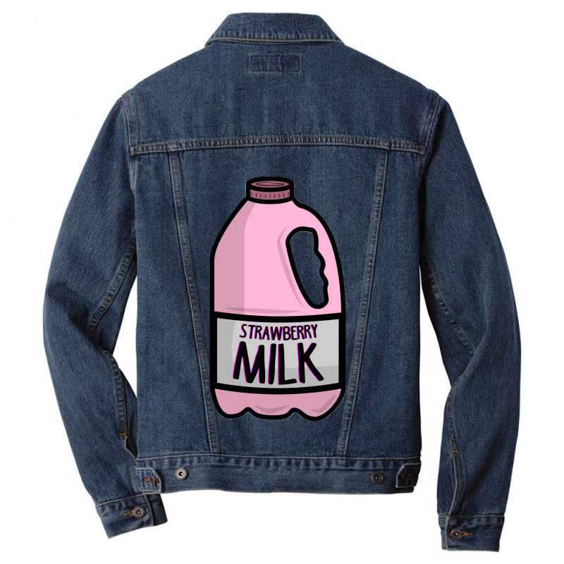 Strawberry Milk Costume Matching Halloween Costume Sweatshirt Men Denim Jacket | Artistshot